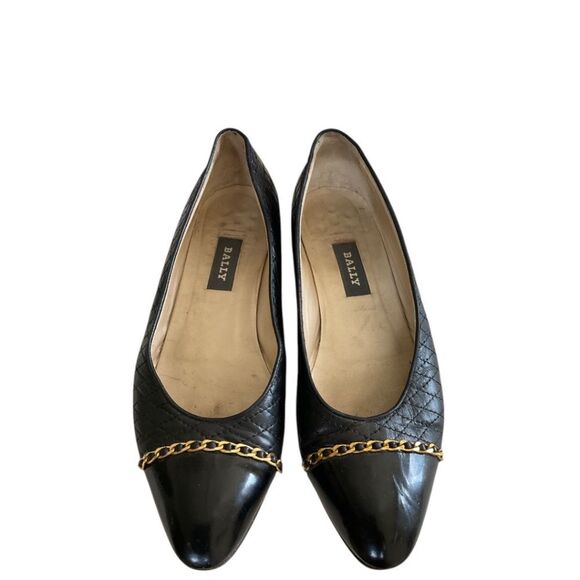 BALLY Quilted Chain Loafers - Picture 1 of 8